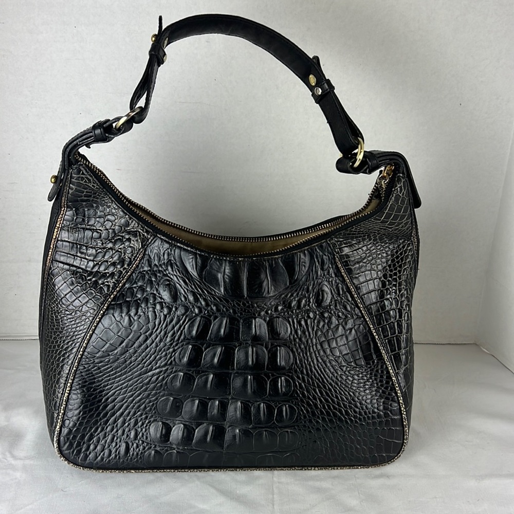 Brahmin Black Crocodile Handbag